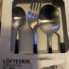 Löftesrik Aterimet 24 osaa, musta/ruostumaton teräs satiini - pikkukuva 5
