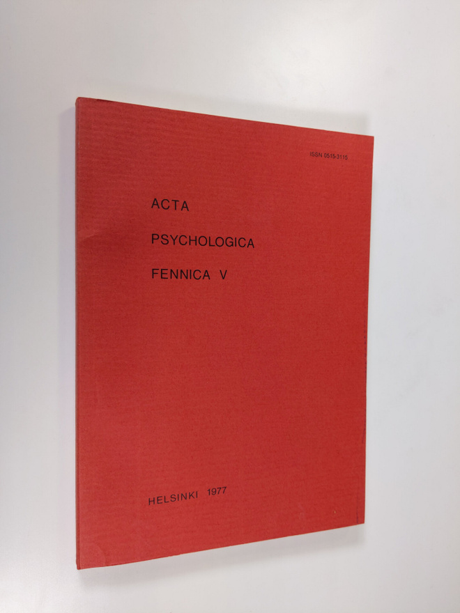 Acta psychologica Fennica, 5 - Proceedings from the Third...