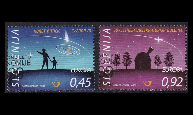 Slovenia 730-1 o Europa astronomia (2009)