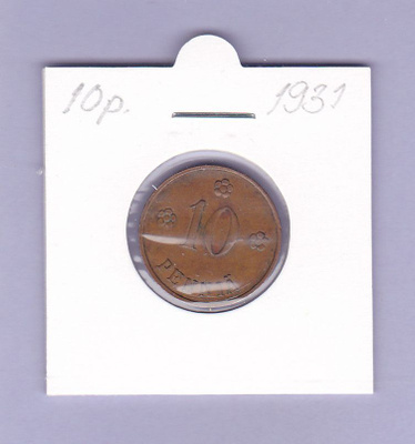 10 p v.1931 Cu KM#24