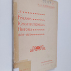 M. G. Schybergson : Ur Finlands konstitutionella historia... - pikkukuva 1