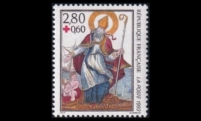 Ranska 2998A ** Punainen Risti (12 1/2 : 13) (1993)