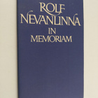 Rolf Nevanlinna in memoriam - pikkukuva 1