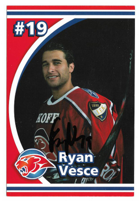 2007-08 Helsingin IFK Postikortti Ryan Vesce nimmarilla