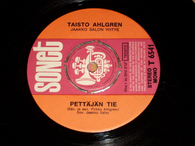 7" TAISTO AHLGREN - Pettäjän Tie - single 1970 tango EX-