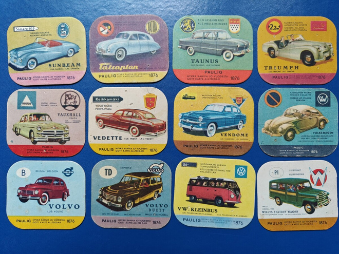 PAULIG KAHVILAPPUJA ERÄ 9. S - W 1 €/KPL