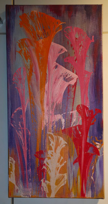 Öljyvärimaalaus kankaalle, 30*60cm