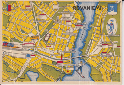 Rovaniemi, Karttakortti    e19