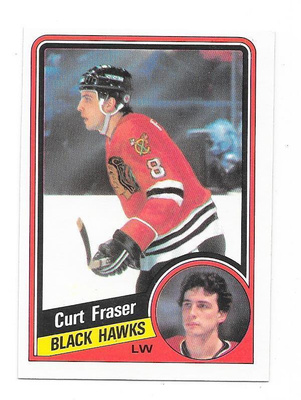 1984-85 OPC #34 Curt Fraser Chicago Blackhawks