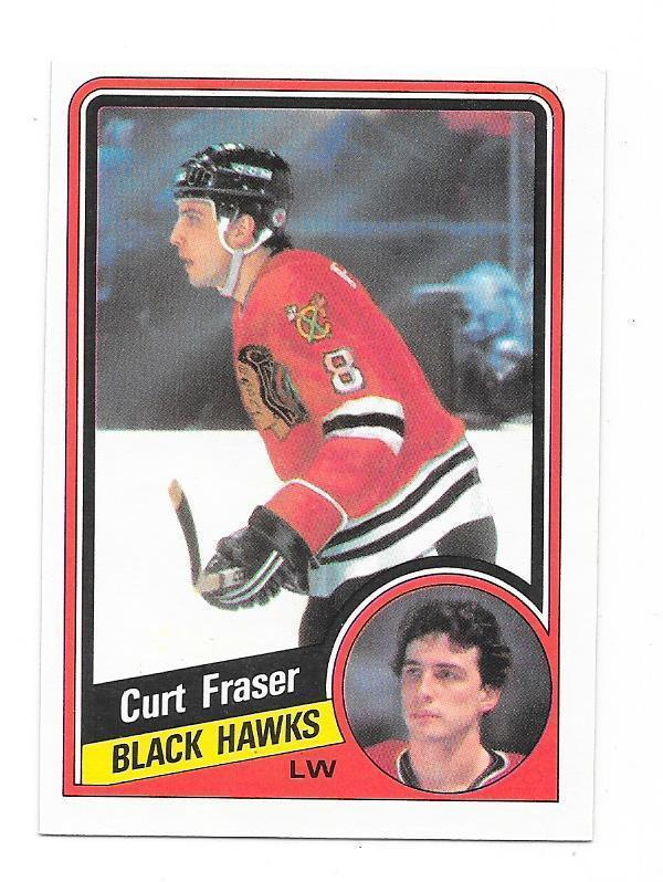 1984-85 OPC #34 Curt Fraser Chicago Blackhawks