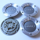 Audi vannekeskiöt – 6 valepulttia, Kromi-harmaa- - pikkukuva 1