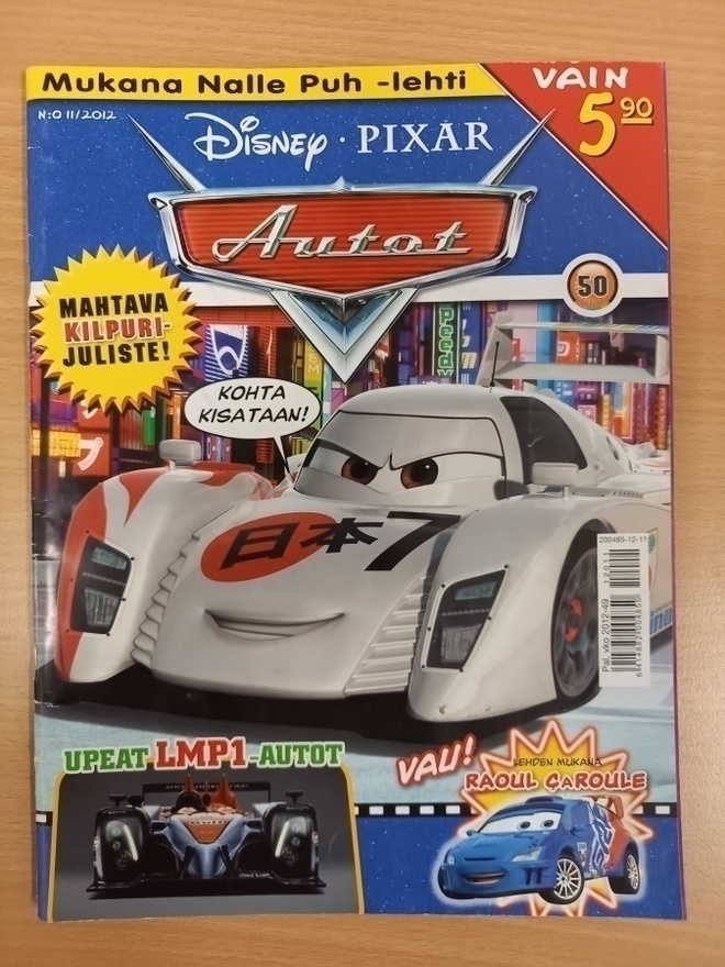 Autot 11/2012, Disney pixar