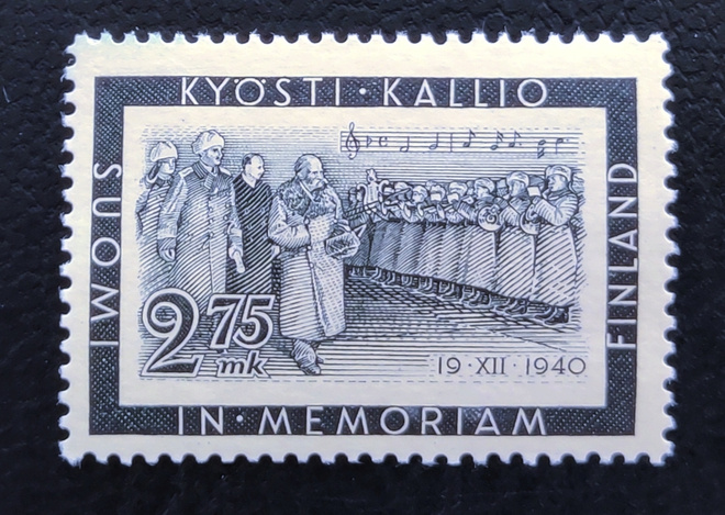 1941 Presidentti Kallion surumerkki 2,75 mk **