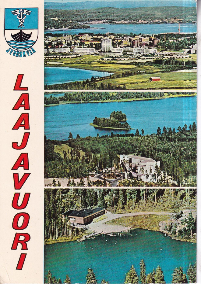 Jyväskylä, Laajavuori, sommitelmakortti. vaakuna. e265