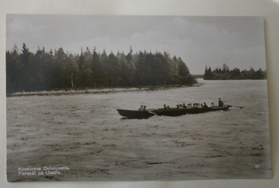 Oulunjoki, koskivene, valokuvapk SMY nro 37, p. 1942