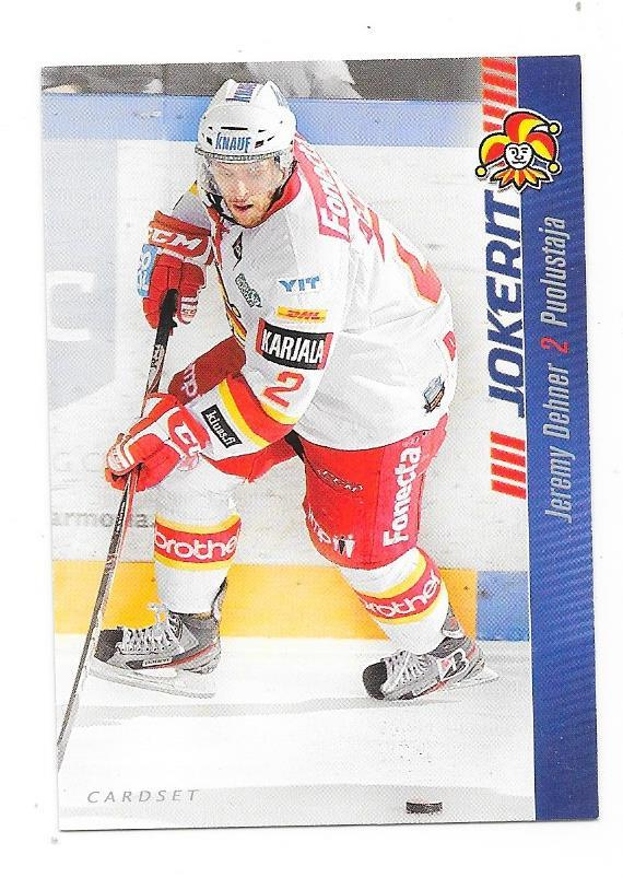 2012-13 CardSet #50 Jeremy Dehner  Jokerit