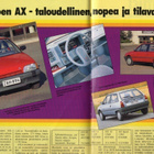 Automies n:o 4 1987 Citroen AX. Corolla farmari. Toyota Camr - pikkukuva 2