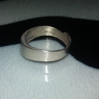 Vintage desing Hannes Niemi Hopea sormus 925 KN - pikkukuva 3