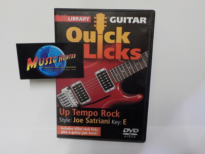 QUICK LICKS UP TEMPO ROCK, STYLE: JOE SATRIANI UUSI DVD
