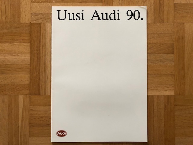 Esite Audi 90 B3 vuodelta 1988 VAG