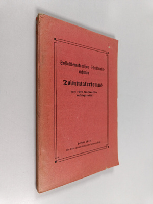 Sosialidemokratisen eduskuntaryhmän Toimintakertomus w:n ...
