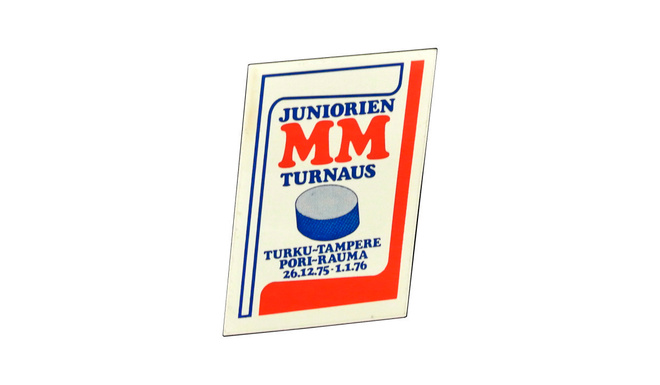 UUSI JUNIORIEN MM TURNAUS 75/76 TARRA - ILMAINEN TOIMITUS