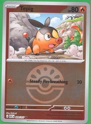 Pokémon Tepig (xASC 029) Friend Ball