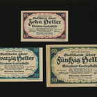 Itävalta Notgeld 10, 20, 50 Heller, Sankt Veit 1920 - pikkukuva 1