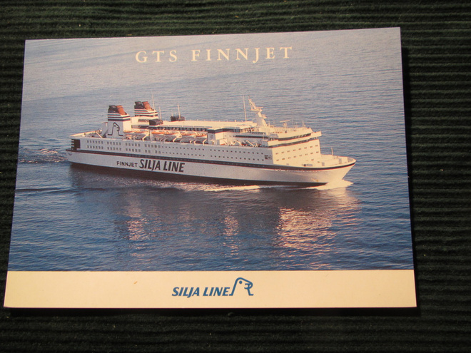 Silja Line. GTS Finjet. Laivapostikortti