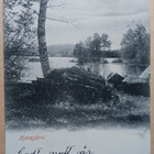 Herajärvi, järvimaisema, vene rannalla, mv pk, p. 1903 - pikkukuva 1