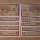 1 mk 1963 AI 4071211 - 20. 10kpl suoraan pakasta. UNC - pikkukuva 3