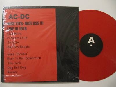 AC/DC Nice Tits-Nice Ass!!! LP Punainen Värivinyyli ACDC