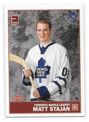 2003-04 Pacific Excibit #138 Matt Stajan Toronto RC