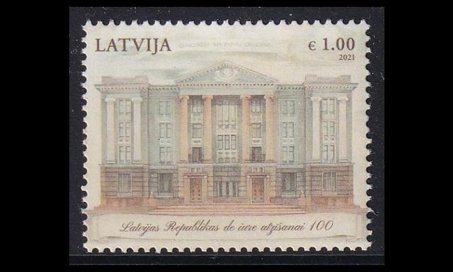 Latvia 1121 ** Itsenäisyyden tunnustaminen 100v (2021)