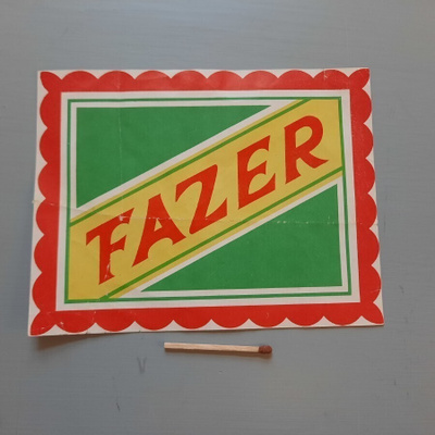 Fazer makeisetiketti, karkkilltk tms ?? 13,5*10,5