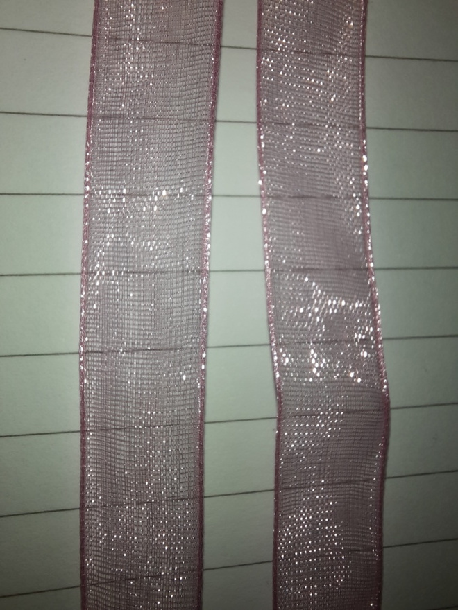 500cm pinkki organtza nauhaa