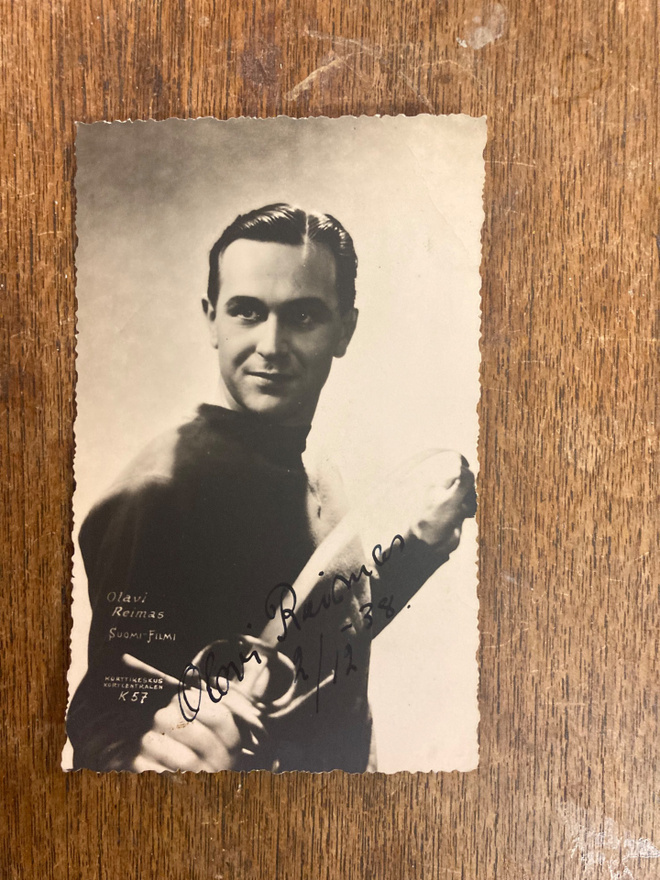 OLAVI REIMAS, SIGNEERATTU VALOKUVA, 1938