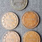 10 penniä 5 kpl Suurruhtinaskunnan/autonomian ajalta 1907 > - pikkukuva 2