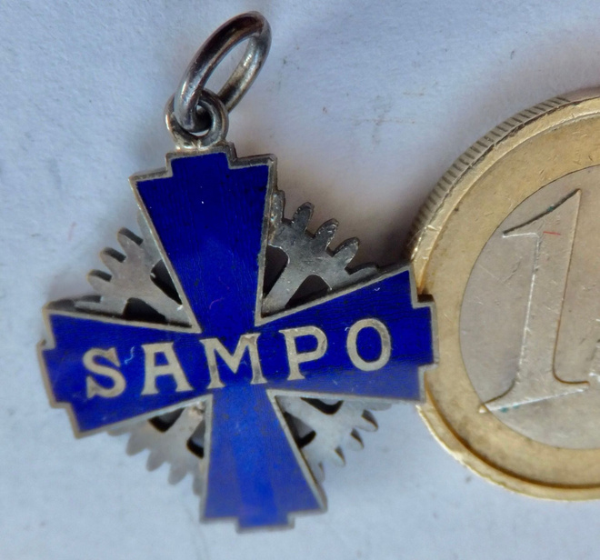 VANHA Merkki Sampo Vakuutusyhtiö Hopeaa 1942