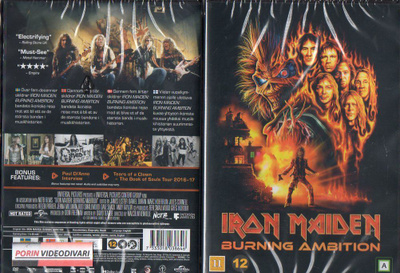 (UUTUUS) iron maiden burning ambition (61 393) UUSI -FI- DVD
