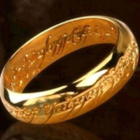 Lord of the Rings Sormus Kullatttu koko 19 mm - pikkukuva 1