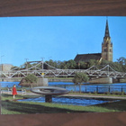 Pori Kokemäenjoen silta ja Keski-Porin kirkko1970-luku - pikkukuva 1