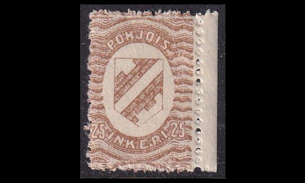 INK_3 ** Pohjois-Inkeri 25p korkea merkki (1920)