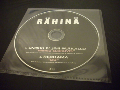 RÄHINÄ CD-single - UNIIKKI F/JIMI PÄÄKALLO + REDRAMA