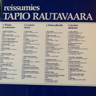 TAPIO RAUTAVAARA: Reissumies - kansio * 4 LP * FIN 1980 - pikkukuva 2