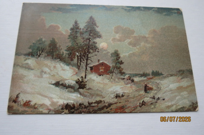 VANHA POSTIKORTTI 1914 KULKENUT SIGN. RÅ