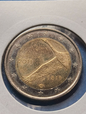 Suomalainen 2€ erikoiseuro kierrosta rahakehyksessä!