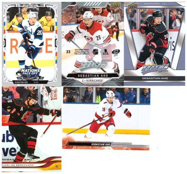 5 x SEBASTIAN AHO Carolina Hurricanes