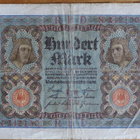 Raha seteli vanha Saksa  v. 1920,    100 markkaa - pikkukuva 1