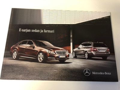 Mercedes-Benz E-sarjan sedan ja farmari - 12/2011- esite